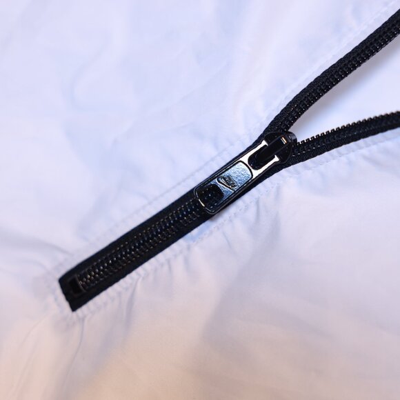 VINTAGE Nike Men's Y2K Windbreaker Fanny Pack White Blue Jacket Size Extra Large - Picture 7 of 7